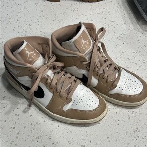 Nike Air Men's Brown and White Sneakers